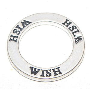 Tibetsilver affirmationsring "Wish" 22 mm