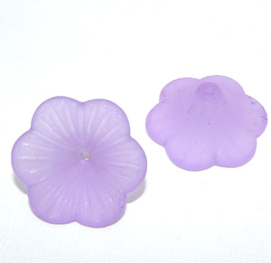 Akrylblomma matt lila 21 mm
