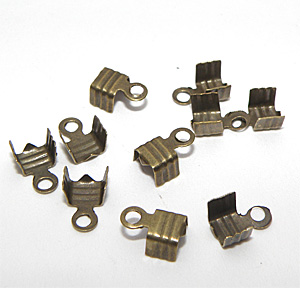 Bronsfärgat avslut 7x5 mm