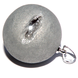 Druzy agat hänge grå med silverfärgad ögla 20 mm