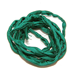 Habotai silkesband grönt 110 cm