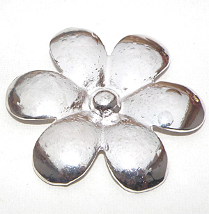 Silverfärgat hänge blomma 48 mm