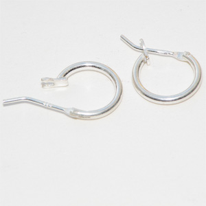 Sterling Silver creol 12 mm