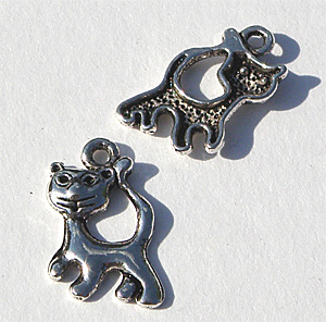 Tibetsilver berlock katt 23x14 mm