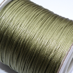 Vaxad polyestertråd lindblomsgrön 0,5 mm