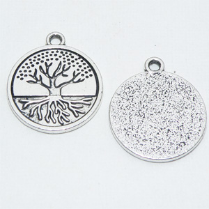 Antiksilverfärgad berlock ”Tree of Life” 20 mm