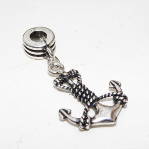 Antiksilverfärgad berlock ankare 39×19 mm