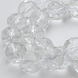 Bergkristall 64 facetterad rund 10 mm