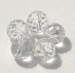 Bergkristall 64 facetter rund 8 mm