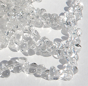 Bergkristall droppformade chips ca 5×8 mm