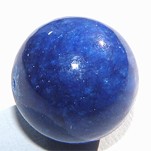 Färgad marmor lapizblå slät rund 20 mm