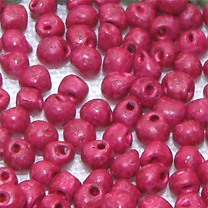 Glaspärla matt cherry 3,5 mm