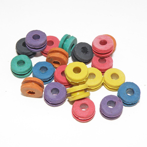 Gumminipplar mixade färger 8×4 mm