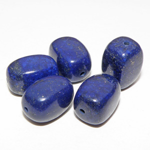 Lapis lazuli polerad nugget ca 14×10 mm