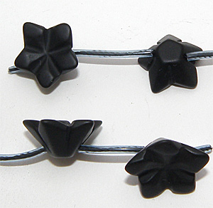 Black stone blomma 17×8 mm