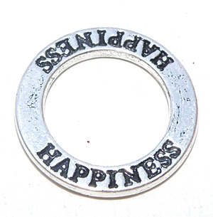 Tibetsilver affirmationsring "Happiness" 22 mm