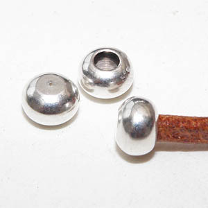 Antiksilverfärgat avslut kula 5 mm