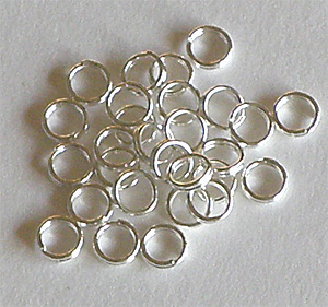 Silverfärgad splitring 5 mm