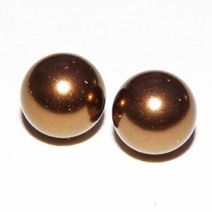South Sea shell halvborrad kaffebrun pärla 6 mm
