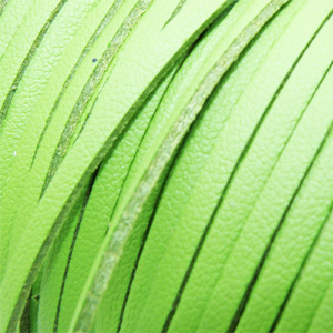 Syntetisk läder platt limegrönt 3 mm