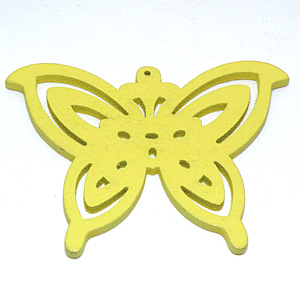 Träfjäril gul 49×45 mm