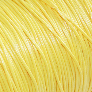 Vaxad bomullstråd gul 1 mm