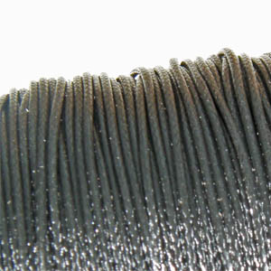 Vaxad bomullstråd svart 0,5 mm