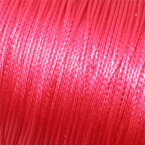 Vaxad polyestertråd röd 0,5 mm